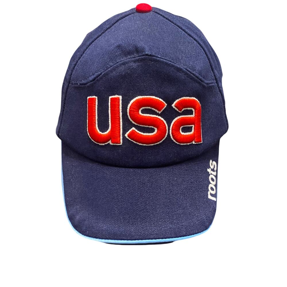 2002 USA Winter Olympics Roots Hat Team USA Strapback Cap Salt Lake Patriotic
